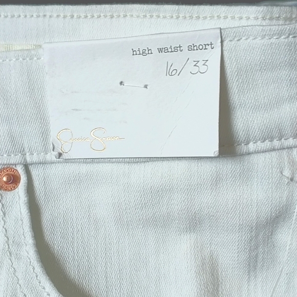 Jessica Simpson White  High Waist Shorts - Picture 5 of 10